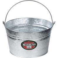 Behrens Manufacturing - Galvanized Hot Dipped Pails-Silver-4.25 Gallon Behrens Manufacturing - Galvanized Hot Dipped Pails-Silver-4.25 Gallon