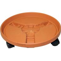 Bloem - Bloem Round Plant Caddy -Terra Cotta - 14 Inch Bloem - Bloem Round Plant Caddy -Terra Cotta - 14 Inch