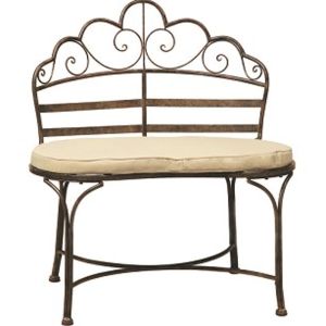 Deer Park Ironworks - Wave Bench - Natural Patina Deer Park Ironworks - Wave Bench - Natural Patina