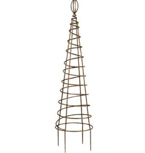 Deer Park Ironworks - Large Spiral Topiary - Natural Patina - Large Deer Park Ironworks - Large Spiral Topiary - Natural Patina - Large