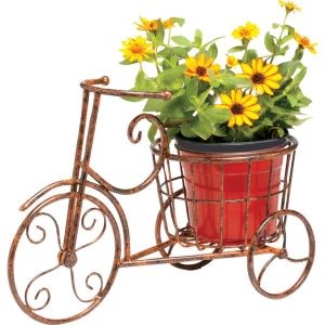 Deer Park Ironworks - Sunburst Bike Planter - Natural Patina Deer Park Ironworks - Sunburst Bike Planter - Natural Patina