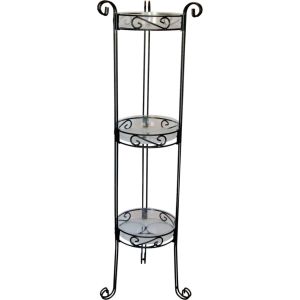 Deer Park Ironworks - 3 Tier Plant Stand With Trays - Black Deer Park Ironworks - 3 Tier Plant Stand With Trays - Black