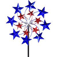 Exhart - Star Spangled Spinner Garden Stakes Exhart - Star Spangled Spinner Garden Stakes