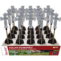 Alpine Corporation - Solar Cross Garden Stake With White Led Lights - 34 Inch Alpine Corporation - Solar Cross Garden Stake With White Led Lights - 34 Inch