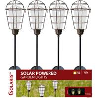 Alpine Corporation - Solar Metal Edison Light Bulb Stake W/led - Black Alpine Corporation - Solar Metal Edison Light Bulb Stake W/led - Black
