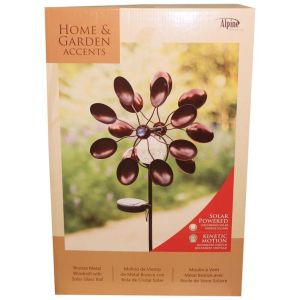 Alpine Corporation - Rustic Metallic Flower Garden Stakes - 76 In Alpine Corporation - Rustic Metallic Flower Garden Stakes - 76 In
