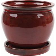 Southern Patio - Clayworks Wisteria Planter - Red - 6 Inch Southern Patio - Clayworks Wisteria Planter - Red - 6 Inch