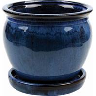 Southern Patio - Clayworks Wisteria Planter-Blue-6 Inch Southern Patio - Clayworks Wisteria Planter-Blue-6 Inch
