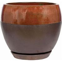 Southern Patio - Clayworks Kendell Egg Planter - Copper - 6 Inch Southern Patio - Clayworks Kendell Egg Planter - Copper - 6 Inch