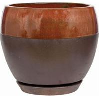 Southern Patio - Clayworks Kendell Egg Planter - Cppr - 12 Inch Southern Patio - Clayworks Kendell Egg Planter - Cppr - 12 Inch