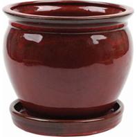 Southern Patio - Clayworks Wisteria Planter - Red - 12 Inch Southern Patio - Clayworks Wisteria Planter - Red - 12 Inch