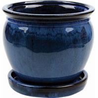 Southern Patio - Clayworks Wisteria Planter - Blue - 12 Inch Southern Patio - Clayworks Wisteria Planter - Blue - 12 Inch