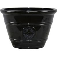 Southern Patio - Modesto Planter - Black - 15.25 Inch Southern Patio - Modesto Planter - Black - 15.25 Inch