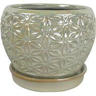 Southern Patio - Elora Planter - Pearl - 8 Inch Southern Patio - Elora Planter - Pearl - 8 Inch