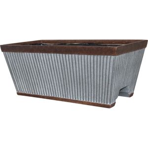 Southern Patio - Westlake Deck Rail Planter - Galvanized - 12 Inch Southern Patio - Westlake Deck Rail Planter - Galvanized - 12 Inch