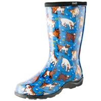 Principle Plastics - Womens Waterproof Garden Boot-Blue-7 Principle Plastics - Womens Waterproof Garden Boot-Blue-7