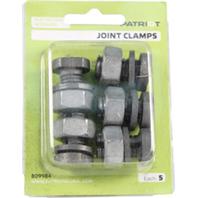 Tru - Test - Patriot Joint Clamps - Silver - 5 Pack Tru - Test - Patriot Joint Clamps - Silver - 5 Pack