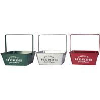 Panacea Products - Square Herb Planters With Handle - Assorted - 6 Pcs Of 10 X10 Panacea Products - Square Herb Planters With Handle - Assorted - 6 Pcs Of 10 X10