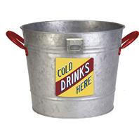 Panacea - Vintage Galvanized Ice Bucket Planter-12 Inch Panacea - Vintage Galvanized Ice Bucket Planter-12 Inch