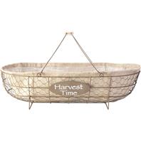 Panacea - Chicken Wire Basket Planter-Rust & Burlap-22 X11 Panacea - Chicken Wire Basket Planter-Rust & Burlap-22 X11