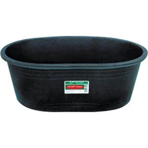 Tuff Stuff Products - Stock Tank With Drain Plug - Black - 110 Gallon Tuff Stuff Products - Stock Tank With Drain Plug - Black - 110 Gallon