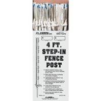 Woodstream Zareba - White Step-In Fence Post - White - 48 In Woodstream Zareba - White Step-In Fence Post - White - 48 In