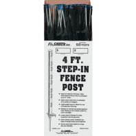 Woodstream Zareba - Black Step-In Fence Post - Black - 48 In Woodstream Zareba - Black Step-In Fence Post - Black - 48 In