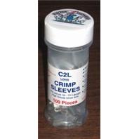 Dare Products Inc-Crimp Sleeve For Wire-Silver-100 Pack Dare Products Inc-Crimp Sleeve For Wire-Silver-100 Pack