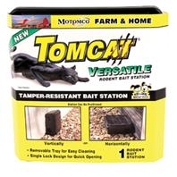 Motomco - Tomcat Versatile Rodent Bait Station-Black-9X9X4 Inch Motomco - Tomcat Versatile Rodent Bait Station-Black-9X9X4 Inch