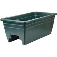 Myers Industries L&Ggroup - Deck Rail Box Planter - Hunter Green - 24 Inch Myers Industries L&Ggroup - Deck Rail Box Planter - Hunter Green - 24 Inch