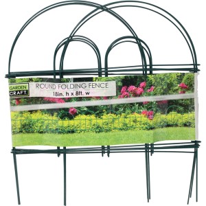 Garden Zone - Round Folding Fence - Green - 18X8 Garden Zone - Round Folding Fence - Green - 18X8