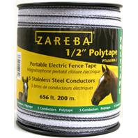 Woodstream Zareba - Zareba Poly Tape Roll-White-1/2In/200 Meter Woodstream Zareba - Zareba Poly Tape Roll-White-1/2In/200 Meter