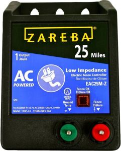 Woodstream Zareba - Zareba 25MI Ac Low Impedence Energizer - Black - 25 Mile Woodstream Zareba - Zareba 25MI Ac Low Impedence Energizer - Black - 25 Mile