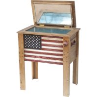 Ddi - Rustic Cooler American Flag - 45 Qt Ddi - Rustic Cooler American Flag - 45 Qt