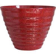 Southern Patio - Beehive Hdr Planter - Red - 16 Inch Southern Patio - Beehive Hdr Planter - Red - 16 Inch