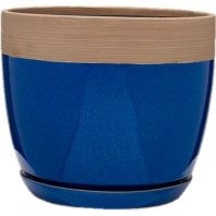 Southern Patio - Clayworks Ana Planter - Navy - 12 Inch Southern Patio - Clayworks Ana Planter - Navy - 12 Inch