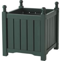 The Master Gardner - Lexington Planter Square - Green - 16 Inch The Master Gardner - Lexington Planter Square - Green - 16 Inch