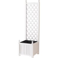 The Master Gardner - Lexington Planter Square Trellis - 16 Inch The Master Gardner - Lexington Planter Square Trellis - 16 Inch