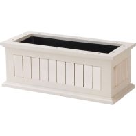 The Master Gardner - Window Box Nantucket - White - 24 Inch The Master Gardner - Window Box Nantucket - White - 24 Inch