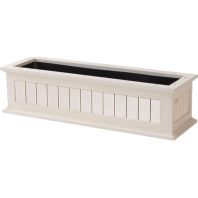 The Master Gardner - Window Box Nantucket - White - 30 Inch The Master Gardner - Window Box Nantucket - White - 30 Inch