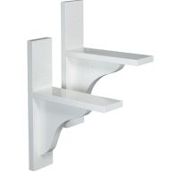 The Master Gardner - Window Box Brackets 1 Pair - White - Universal The Master Gardner - Window Box Brackets 1 Pair - White - Universal