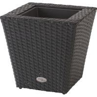 The Master Gardner - Vista Planter Resin Wicker - 22 Inch/2 Pack The Master Gardner - Vista Planter Resin Wicker - 22 Inch/2 Pack