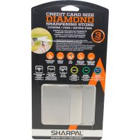 Sharpal - Credit Carde Size Diamond Sharpening Stone 3Pack - Black/Orange - 3 Pack Sharpal - Credit Carde Size Diamond Sharpening Stone 3Pack - Black/Orange - 3 Pack