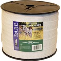 Dare Products Inc-Equine Fencing Polytape-White-1.5 In X 656 Ft Dare Products Inc-Equine Fencing Polytape-White-1.5 In X 656 Ft