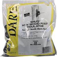 Dare Products Inc-Wood Post Insulator-Black-25 Pack Dare Products Inc-Wood Post Insulator-Black-25 Pack