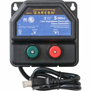 Woodstream Zareba - Zareba Ac Low Impedance Electric Fence Charger - Black - 5 Mile Woodstream Zareba - Zareba Ac Low Impedance Electric Fence Charger - Black - 5 Mile