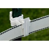 Woodstream Zareba - T-Post Insulator For 2In Tape - White - 25/Bag Woodstream Zareba - T-Post Insulator For 2In Tape - White - 25/Bag