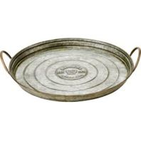 Behrens Manufacturing - Behrens Embossed Aged Galvanized Tray - 17 Inch Behrens Manufacturing - Behrens Embossed Aged Galvanized Tray - 17 Inch
