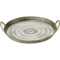 Behrens Manufacturing - Behrens Embossed Aged Galvanized Tray - 13 Inch Behrens Manufacturing - Behrens Embossed Aged Galvanized Tray - 13 Inch