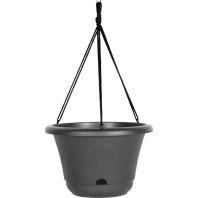 Bloem - Lucca Hanging Basket - Charcoal - 13 Inch Bloem - Lucca Hanging Basket - Charcoal - 13 Inch